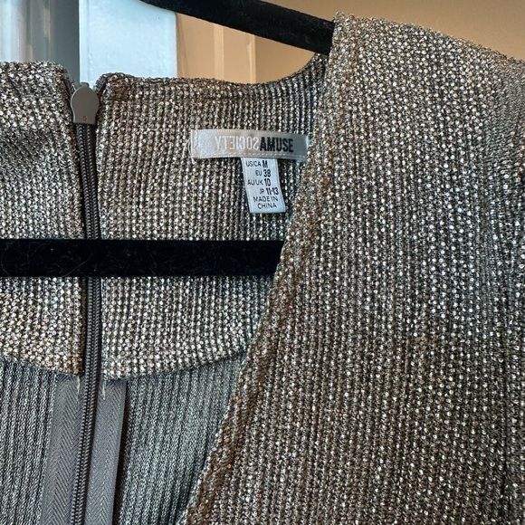 Amuse Society gold body suit with shoulder pads - Picture 3 of 4